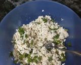 A picture of step 1 of Aloo-tikki stuff with paneer.