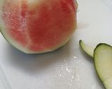 A picture of step 3 of Watermelon ice cream sundae.