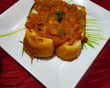 A picture of step 6 of Masala pav.