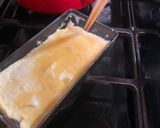 A picture of step 3 of Japanese seaweed tamagoyaki - rolled omelette.