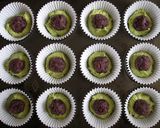 A picture of step 3 of Azuki Stuffed Matcha Cupcakes.