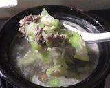 Hình bước làm 2 của món CHÁO THỊT BÒ - MỨƠP - GIÁ ĐỖ (BÉ ĂN DẶM +7M)