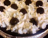 A picture of step 2 of sunshines oreo cream cheese pie.
