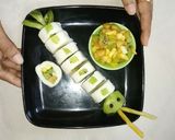 A picture of step 13 of 5-Root vegetable soup, Jack fruit seed Thalipeeth, Frushi with salad.