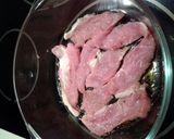 A picture of step 3 of Pork Saltimbocca.