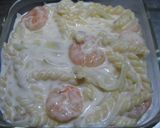 A picture of step 4 of Creamy Shrimp au Gratin Made In One Frying Pan.