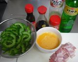 A picture of step 2 of Simple Goya and Bacon Scramble.
