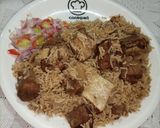 A picture of step 5 of Beef Pulao.