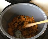 A picture of step 1 of Pumpkin cake x rice flour without sugar.