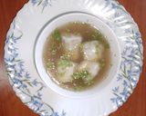 A picture of step 5 of Wonton soup 🍲.