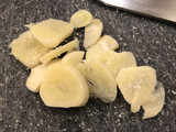 Papas en salsa de yoghurt (Pellkartoffeln o papas a la alemana)