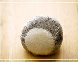 A picture of step 2 of Totoro Rice Balls.