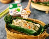 Foto langkah ke 6 dari resep Nasi Bakar Cumi Sambal Matah.