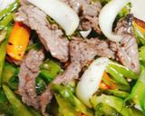 Hình bước làm 3 của món Đậu rồng xào thịt bò