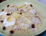 Foto del paso 2 de la receta: Sopa de fideos con merluza, pavo, huevo duro y patata