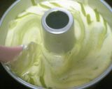 A picture of step 11 of Matcha Green Tea Marbled Chiffon Cake.