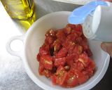A picture of step 1 of Easy Breakfast Bruschetta with Just Tomatoes.