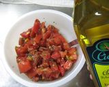 A picture of step 3 of Easy Breakfast Bruschetta with Just Tomatoes.