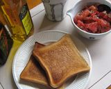 A picture of step 4 of Easy Breakfast Bruschetta with Just Tomatoes.