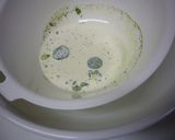 A picture of step 1 of Easy Matcha Cream for Crepe or Dorayaki.
