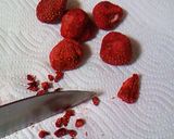 A picture of step 2 of Strawberry White Chocolate Muffins.