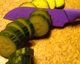 A picture of step 2 of Shannon's Easy Cucumber Salad.