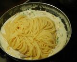 A picture of step 3 of Chicken and Corn Cream Spaghetti.