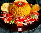A picture of step 5 of Mumbai Tawa Bhaji Pulao.