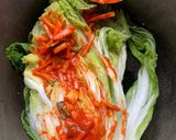 Foto langkah ke 9 dari resep Kimchi Sawi Putih dengan Gochugaru dan Gochujang (lama fermentasi 2 hari).