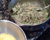 A picture of step 4 of Kolokithokeftedes (Greek zucchini balls).