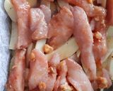 Tepsis hasábburgonya csirkemell csíkokkal recept fázis 1 fotója