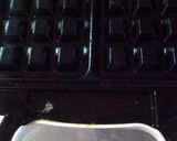 A picture of step 1 of Banana caramel waffles.