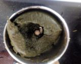 A picture of step 3 of Sarso ka saag.