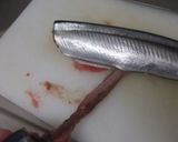 A picture of step 6 of "Boneless" Pacific Saury or Sardines in Sweet-Salty Sauce (Kanroni) Cooked in a Pressure Cooker.