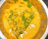 A picture of step 1 of Muri makha followed by spinach fry.