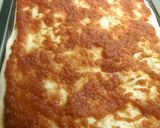 A picture of step 9 of Dad's deep-dishy pizza.