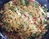 A picture of step 8 of Cheesy Chicken Bacon Pasta.