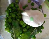 A picture of step 1 of Pea and garden mint mini cupcakes.