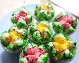 Foto langkah ke 7 dari resep Bolu Kukus Semangka Mekar (ukuran 1/2 kg).