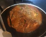 A picture of step 10 of Kerala chicken curry.