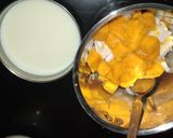 A picture of step 1 of Mango Coconut Smoothie.