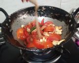 A picture of step 2 of Dhaba style matar paneer.
