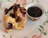 A picture of step 15 of Blueberry and White Chocolate Scones.