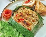 Foto langkah ke 4 dari resep Nasi Bakar Ayam Jamur Sambal Roa.