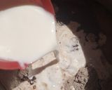 A picture of step 2 of Chocolate pudge.