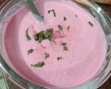 A picture of step 3 of Beetroot Curd.