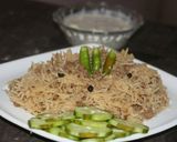 A picture of step 6 of Keema pulao.