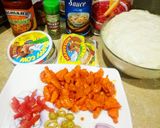 A picture of step 1 of Chicken cheese stuffed pocket.. Cookpad 5 challenge with Huma.