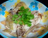Hình bước làm 2 của món Đổi vị với món cháo gà ngày Trung thu