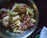 A picture of step 1 of Golbari kosha mutton.